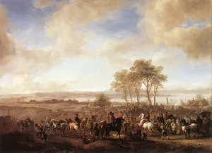 The Horse Fair by Philips Wouwerman - Oil Painting Reproduction