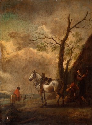 The Resting Place by Philips Wouwerman Oil Painting