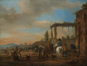 The Riding School by Philips Wouwerman Oil Painting