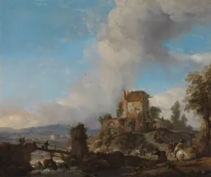The Stag Hunt by Philips Wouwerman Oil Painting