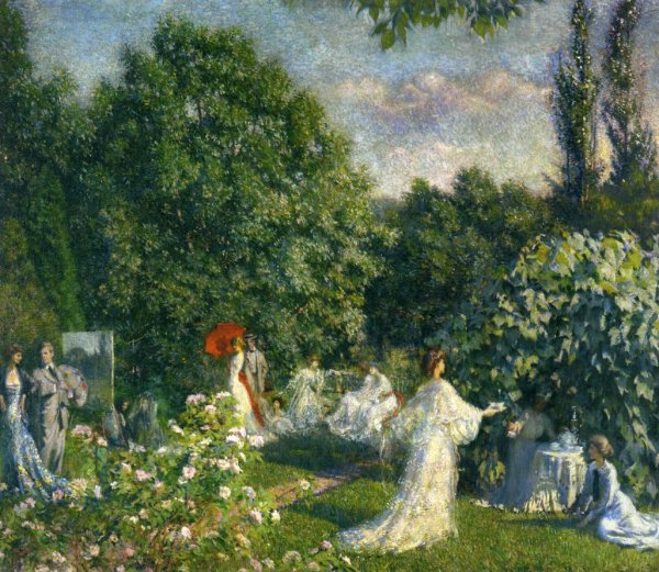 Main Product Photo of Garden Party Painting by Phillip Leslie Hale