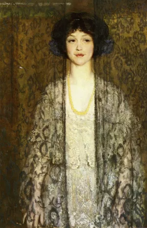 La Donna also known as Mi Velata by Phillip Leslie Hale Oil Painting