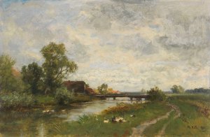 An der Amper by Phillip Roth Oil Painting