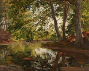 Weiher Bei Bernried by Phillip Roth Oil Painting