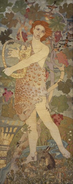 The Progress of a Soul; The Entrance by Phoebe Anna Traquair Oil Painting