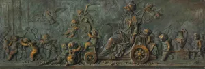 Allegory of the entry into Brussels of the Governors General of the Austrian Netherlands by Piat Joseph Sauvage Oil Painting