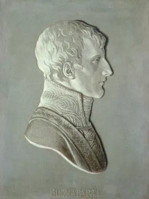 Portrait de Bonaparte Oil painting by Piat Joseph Sauvage