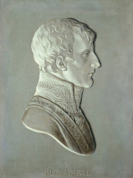 Portrait de Bonaparte  by Piat Joseph Sauvage - Hand-Painted Oil Painting Reproduction