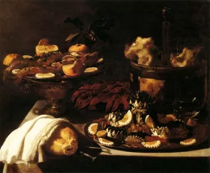 Laid Table by Pier Francesco Cittadini Oil Painting