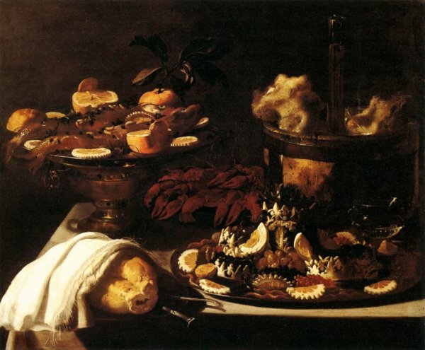 Main Product Photo of Laid Table Painting by Pier Francesco Cittadini