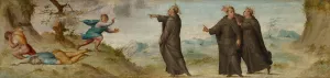 St. Philip Benizzi and the Gamblers Oil painting by Pier Francesco Foschi
