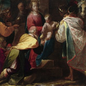 The Adoration of the Magi by Pier Francesco Mazzucchelli Oil Painting