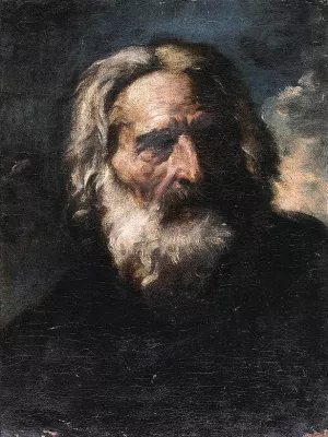 Portrait of a Bearded Old Man by Pier Francesco Mola - Oil Painting Reproduction