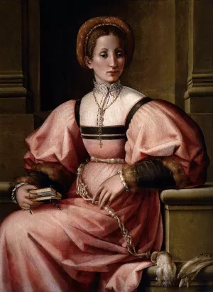 Portrait of a Lady by Pierfrancesco Di Jacopo Foschi - Oil Painting Reproduction