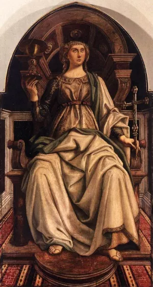 Faith painting by Piero Del Pollaiuolo
