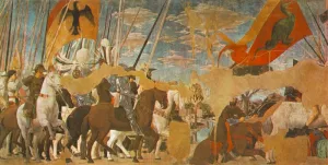 Battle Between Constantine and Maxentius Oil painting by Piero Della Francesca