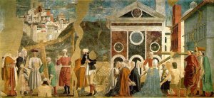 Discovery and Proof of the True Cross Oil painting by Piero Della Francesca