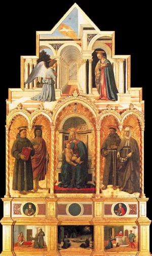 Polyptych of St Anthony by Piero Della Francesca Oil Painting