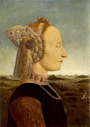 Portrait of Battista Sforza by Piero Della Francesca Oil Painting