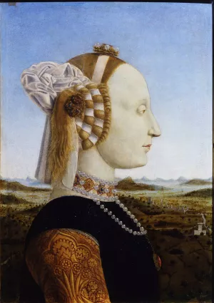 Portrait of the Duchess of Urbino, Battista Sforza Oil painting by Piero Della Francesca