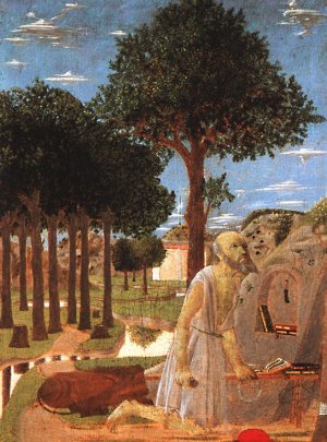 The Penance of St. Jerome Oil painting by Piero Della Francesca