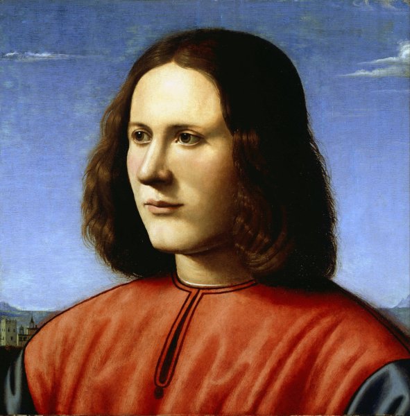 A Young Man by Piero Di Cosimo - Hand-Painted Oil Painting Reproduction