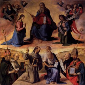 Immaculate Conception with Saints