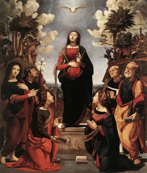 Incarnation of Jesus painting by Piero Di Cosimo