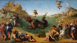 Perseus Frees Andromeda by Piero Di Cosimo Oil Painting