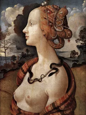 Portrait of Simonetta Vespucci painting by Piero Di Cosimo