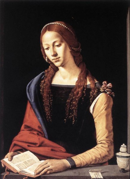 St Mary Magdalene by Piero Di Cosimo - Hand-Painted Oil Painting Reproduction