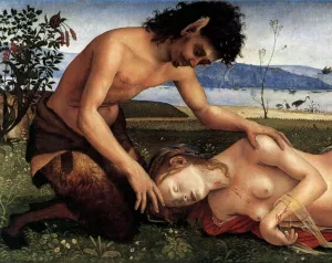 The Death of Procris Detail by Piero Di Cosimo Oil Painting