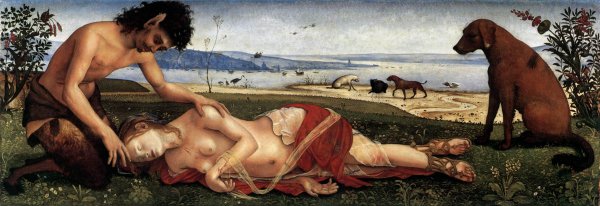 Main Product Photo of The Death of Procris Painting by Piero Di Cosimo