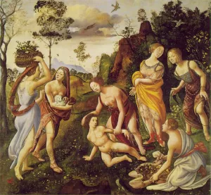 The Finding of Vulcan on Lemnos by Piero Di Cosimo Oil Painting