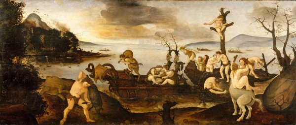 The Return from the Hunt  by Piero Di Cosimo - Hand-Painted Oil Painting Reproduction