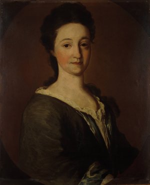 Mrs. James Pierpont by Pierpont Limner Oil Painting