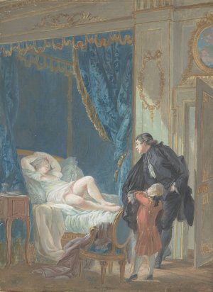 Le Matin by Pierre-Antoine Baudouin Oil Painting