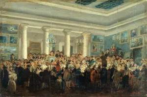 Vente publique de tableaux by Pierre-Antoine Demachy Oil Painting