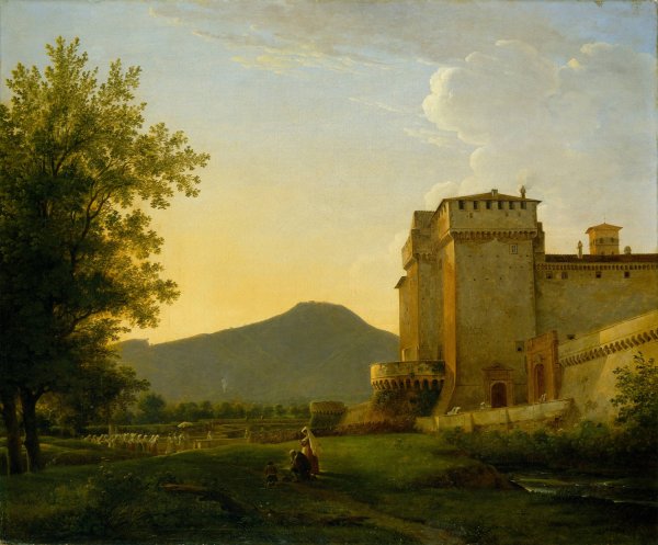 Main Product Photo of Grotta Ferrata In The Alban Hills  Painting by Pierre-Athanase Chauvin