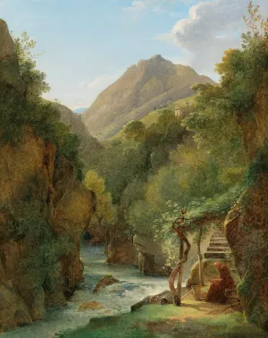The Hermit by Pierre-Athanase Chauvin Oil Painting