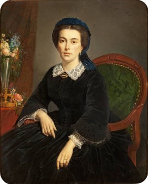 Portrait de Madame Gervais by Pierre-Auguste Cot Oil Painting