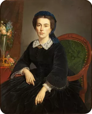 Portrait de Madame Gervais by Pierre-Auguste Cot Oil Painting