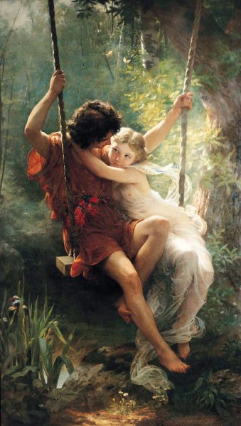 Springtime Oil painting by Pierre-Auguste Cot