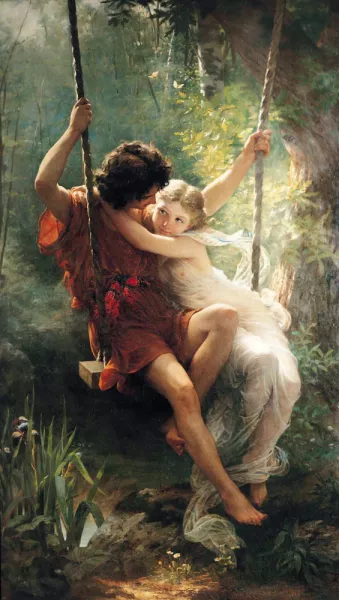 Springtime by Pierre-Auguste Cot - Oil Painting Reproduction