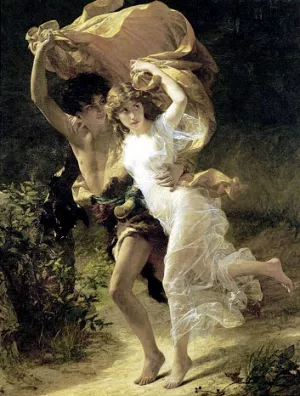 The Storm painting by Pierre-Auguste Cot