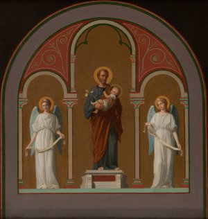 Saint Joseph by Pierre-Auguste Pichon Oil Painting