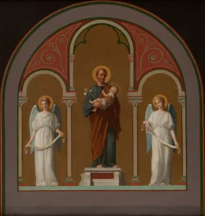 Saint Joseph by Pierre-Auguste Pichon Oil Painting