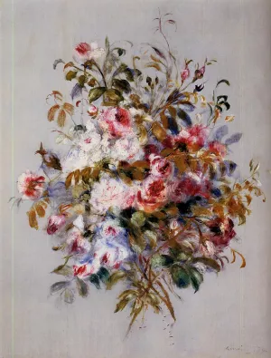 A Bouquet of Roses painting by Pierre-Auguste Renoir