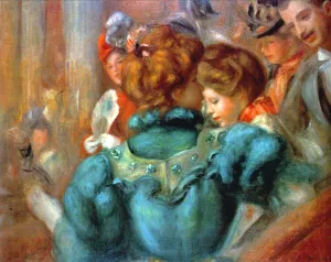 A Box in the Theater des Varietes Oil painting by Pierre-Auguste Renoir