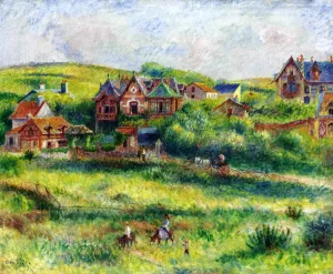 A Mansion of Blanche Pierson in Pourville by Pierre-Auguste Renoir - Oil Painting Reproduction